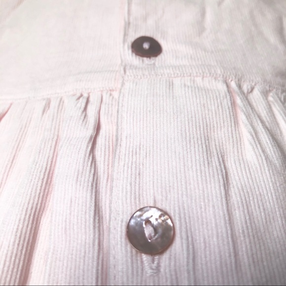 NWT-Baby Pink Floral Embroidery Neck Dress 9M - Picture 4 of 8